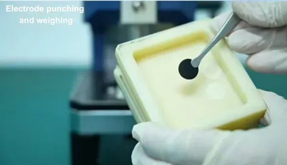Why Is Coin Cell Specific Capacity Inconsistent? Key Factors Affecting Specific Capacity Accuracy 6 Figure 6. Electrode punching and weighing